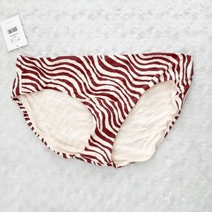 NWT- ANDIE The Hipster Botton In Bias Stripe Truffle